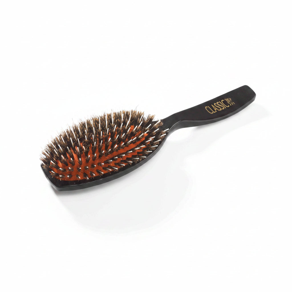 Sibel Flat Brush Classic 71 Oval Pneumatic Black - Perie Pneumatica Ovala Pentru Par