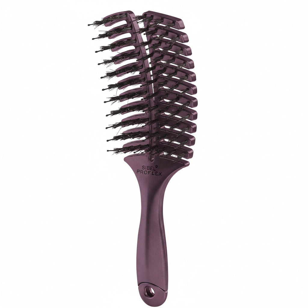 Sibel Proflex Burgundy Brush S - Perie Ventilata Pentru Par