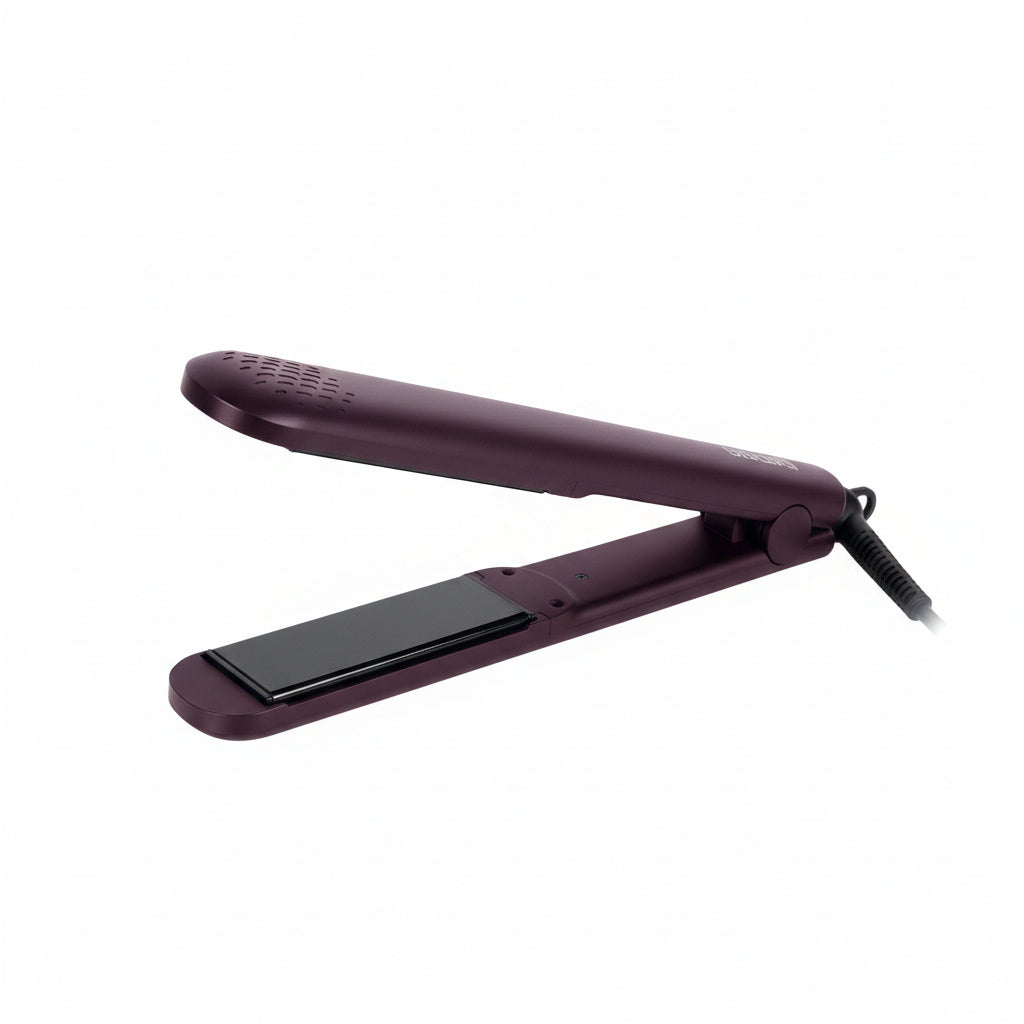 Sibel Girra Straightener Proflex Burgundy FW26 - Set Placa si Perie Pentru Par