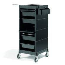 Încarcă imaginea în Galerie, Sibel Service Trolley Discrete Black - Ucenic Profesional Pentru Saloane
