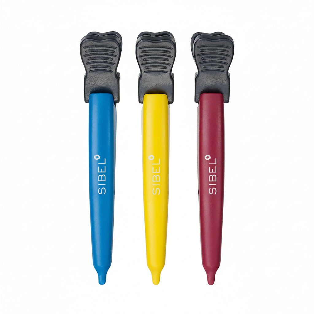 Sibel Section Clips Dolpin ABS 3pcs - Set 3 Buc Clame Profesionale Sectionare Par