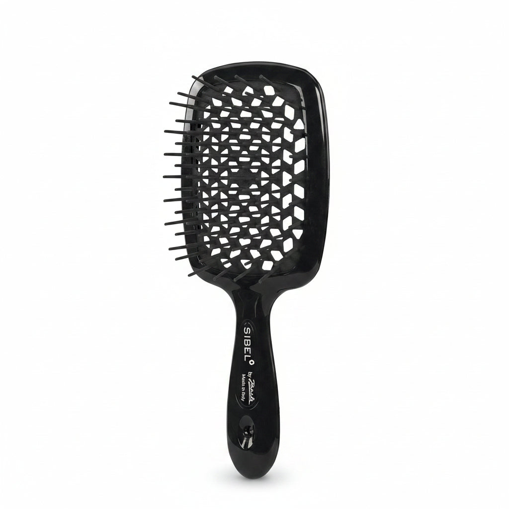 Sibel Soft Brush Black - Perie Profesionala Pentru Descurcare Usoara a Parului