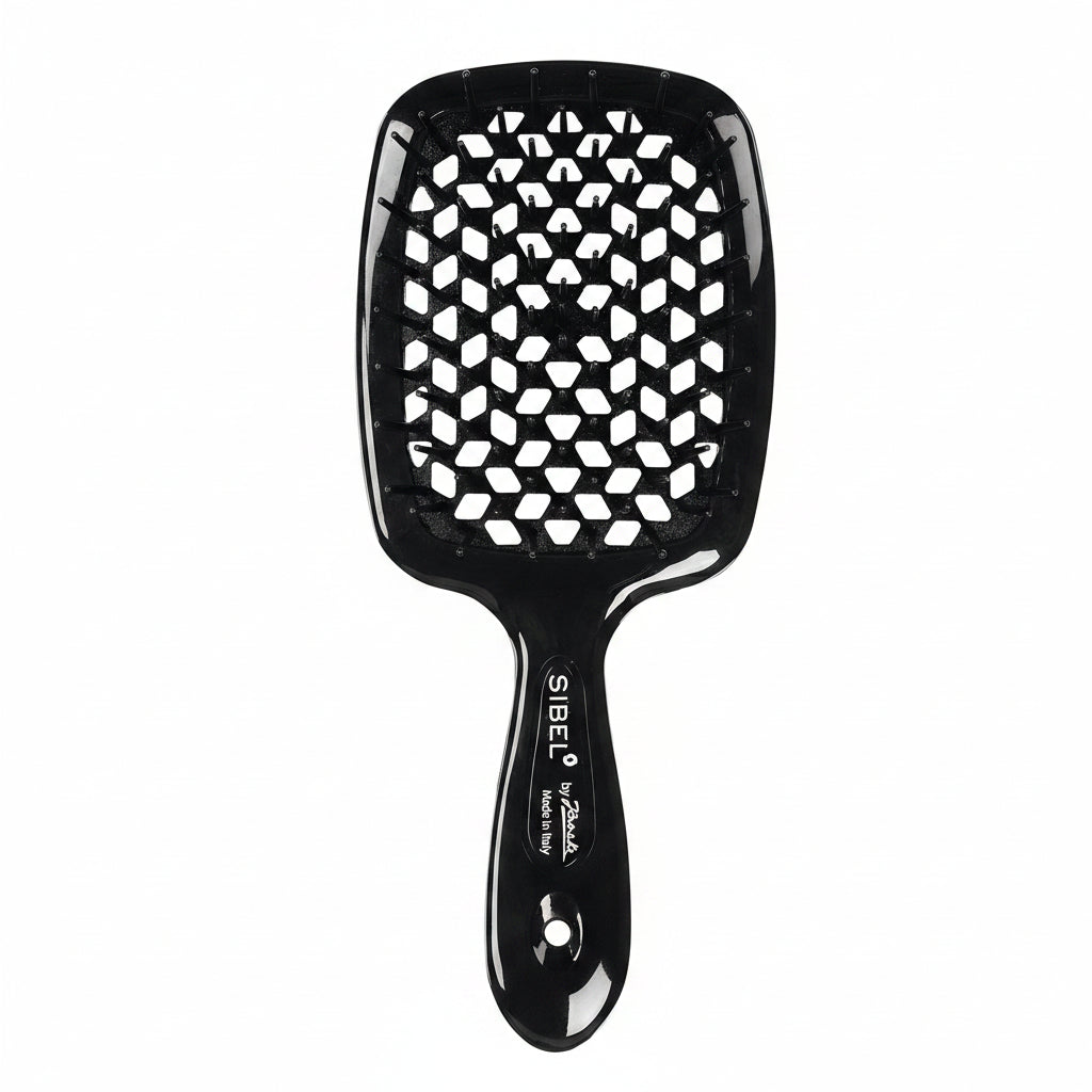 Sibel Soft Brush Black - Perie Profesionala Pentru Descurcare Usoara a Parului