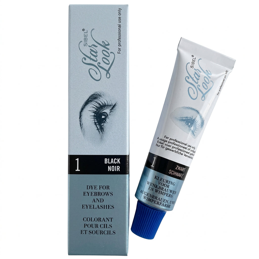 Sibel Star Look Eyelash Dye No1 Black 15ml - Vopsea Pentru Gene si Sprancene