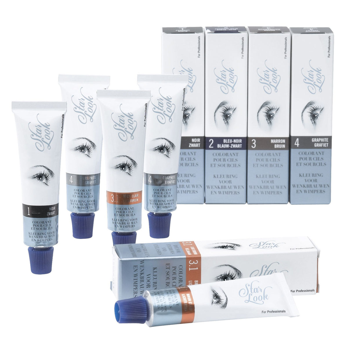 Sibel Star Look Eyelash Perm N°3 Natural Brown - Vopsea Gene Maro Natural Profesionala - Beauty Lounge