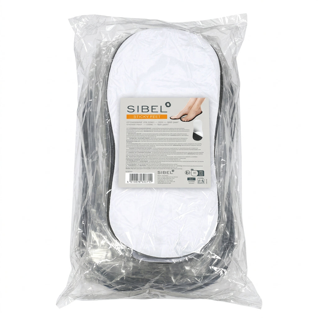 Sibel Sticky Feet Black 25buc - Papuci Adezivi de Unica Folosinta