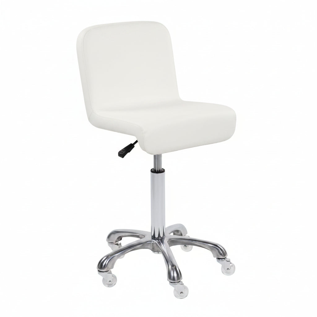 Sibel Stool w/ Backrest Deborah - Scaun Profesional de Salon cu Spatar si Roti