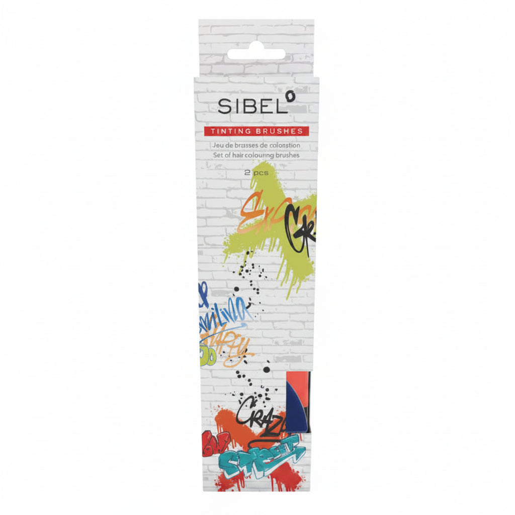 Sibel Tinting Brushes FW25 Graffiti 2pcs - Pensule Pentru Vopsirea Parului