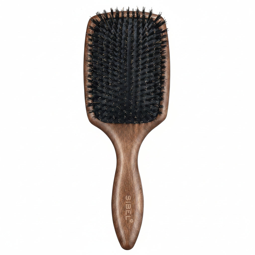Sibel Wooden Decopad Brush - Perie cu Maner din Lemn Baza Flexibila