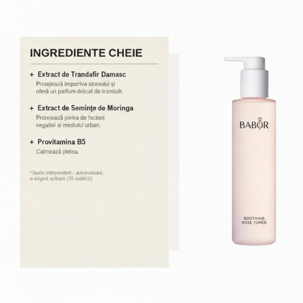 Babor Soothing Rose Toner 200ml - Lotiune Tonica Calmanta Pentru Ten Sensibil