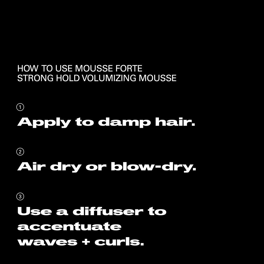 Sebastian Mousse Forte Strong Hold Volumizing Mousse 200ml - Spuma Pentru Volum Si Fixare Puternica