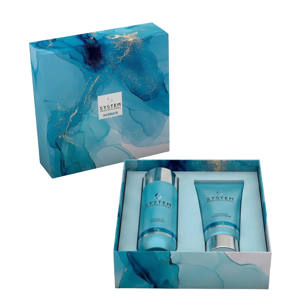 System Professional Hydrate Set - Sampon 250ml + Balsam 200ml Pentru Hidratarea Parului Uscat