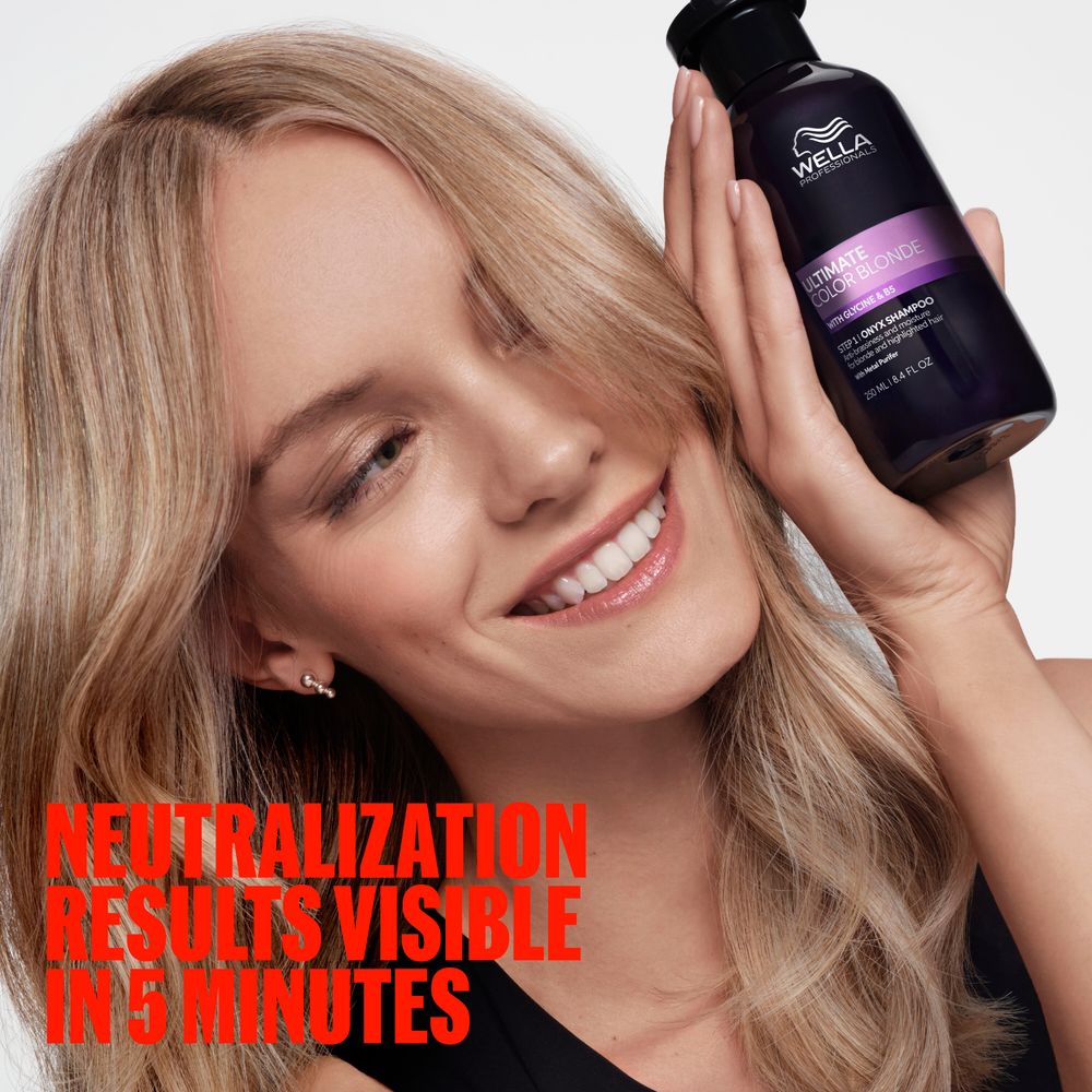 Wella Professionals Ultimate Color Blonde 250ml - Sampon Nuantator Pentru Par Blond si Decolorat