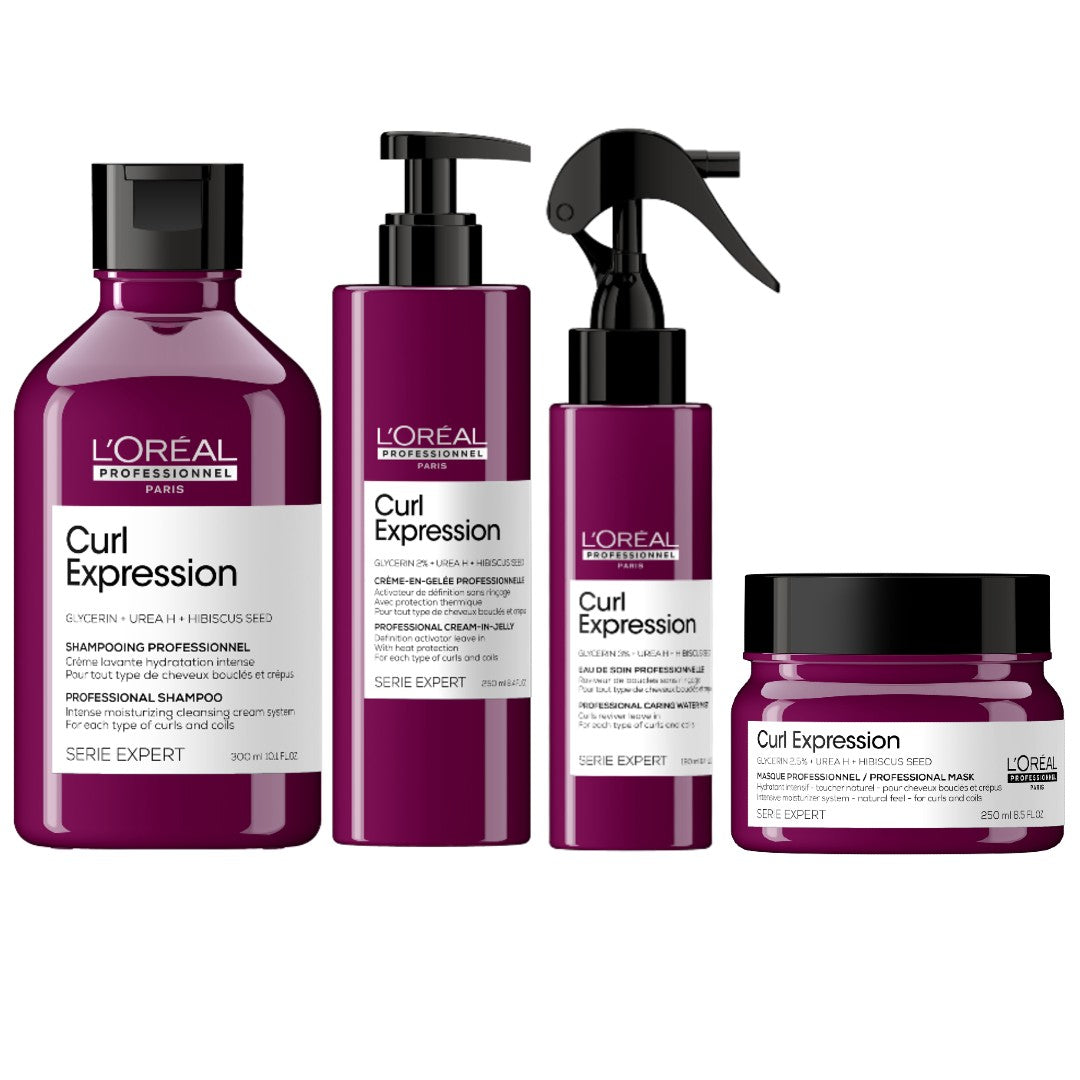 Set L’Oreal Curl Expression - Sampon 300ml + Masca 250ml + Crema 250ml + Spray 190ml - Beauty Lounge