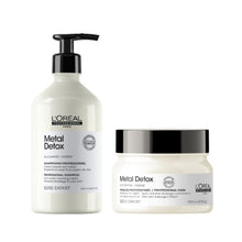 Încarcă imaginea în Galerie, Set L’Oreal Metal Detox - Sampon 500ml + Masca 250ml
