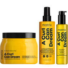 Încarcă imaginea în Galerie, Set Matrix A Curl Can Dream - Crema 500ml + Spray 250ml + Ulei 150ml Pentru Bucle
