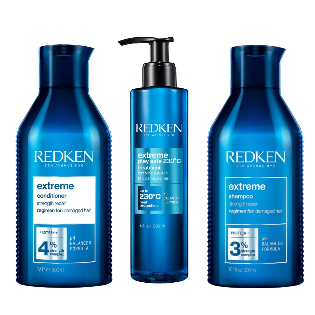 Set Redken Extreme - Sampon 300ml + Balsam 300ml + Lotiune Termoprotectoare 250ml - Beauty Lounge