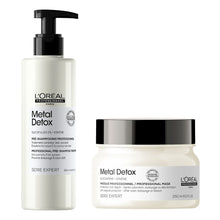 Încarcă imaginea în Galerie, Set L’Oreal Metal Detox – Masca 250ml + Tratament Pre-Sampon 250ml
