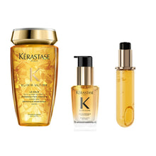 Încarcă imaginea în Galerie, Set Kerastase Elixir Ultime – Sampon 250ml + Ulei 30ml + Rezerva Ulei 75ml
