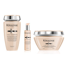Încarcă imaginea în Galerie, Set Kerastase Curl Manifesto - Sampon 250ml + Gel 150ml + Masca 200ml Bucle Definite
