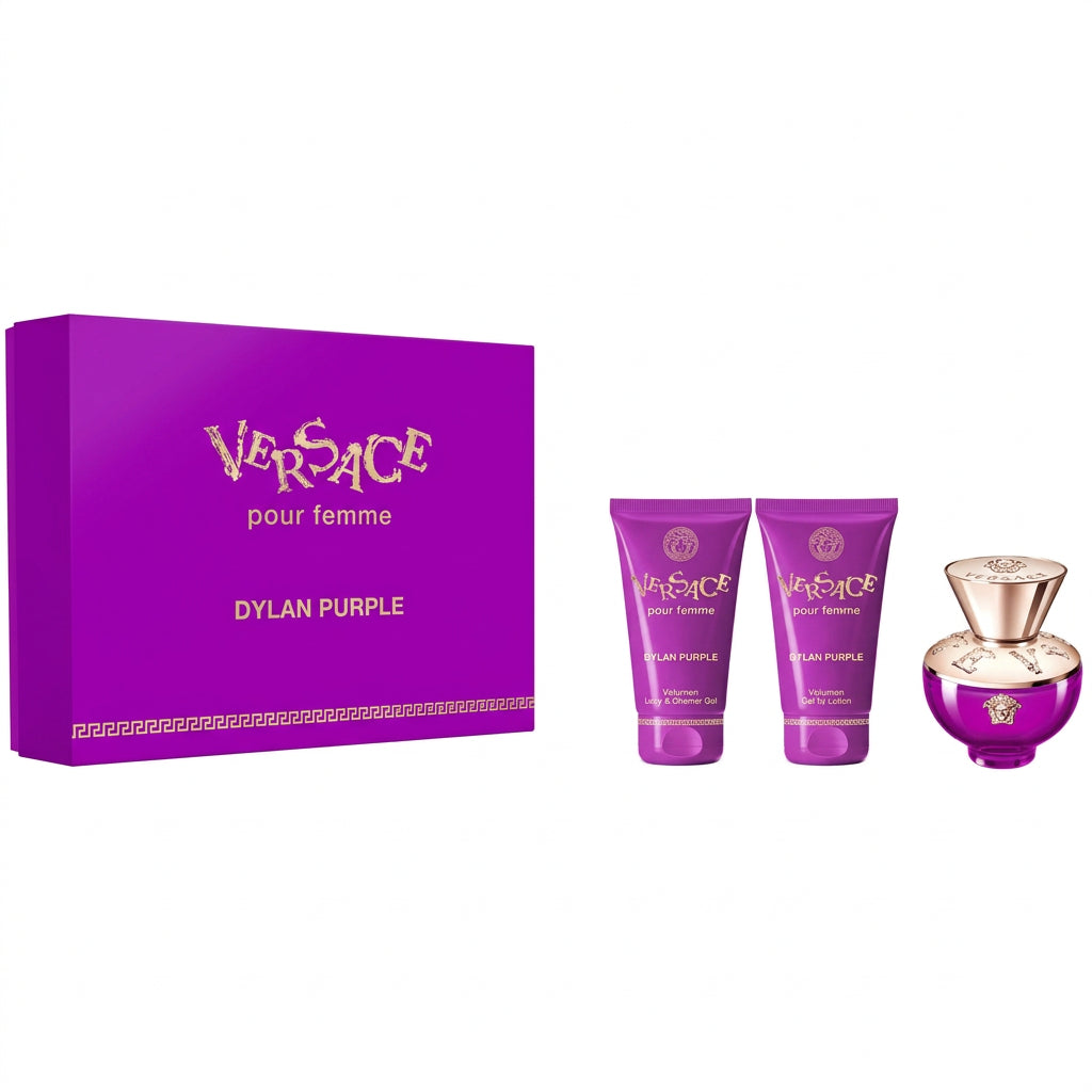 Versace Dylan Purple EDP 50ml + Lotiune de Corp 50ml + Gel de Dus 50ml - Set Cadou