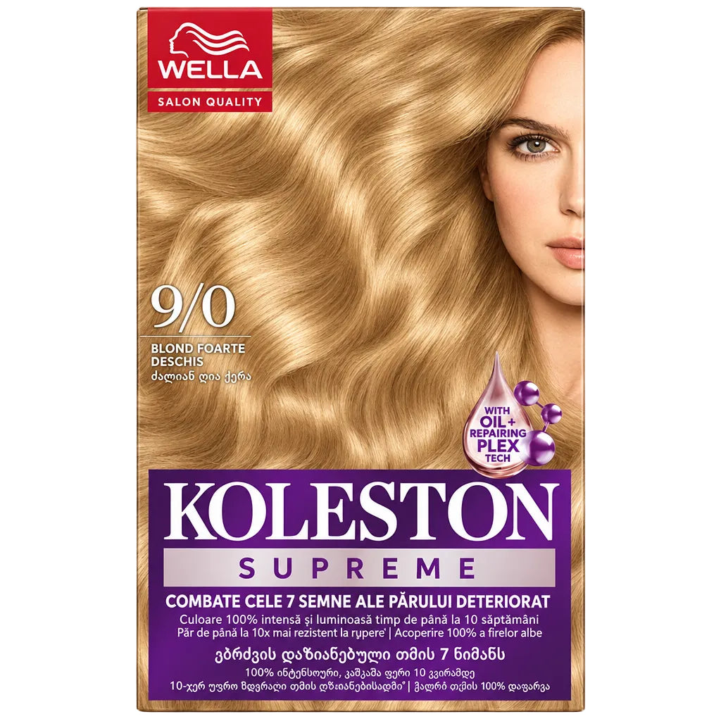 Wella Koleston Supreme 9/0 - Vopsea De Par Permanenta Blond Foarte Deschis