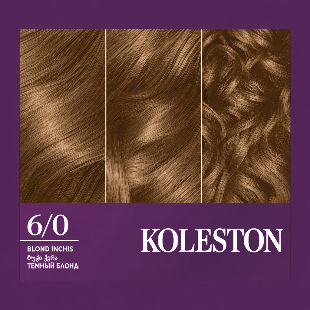 Wella Koleston Supreme 6/0 - Vopsea de Par Permanenta Blond Inchis