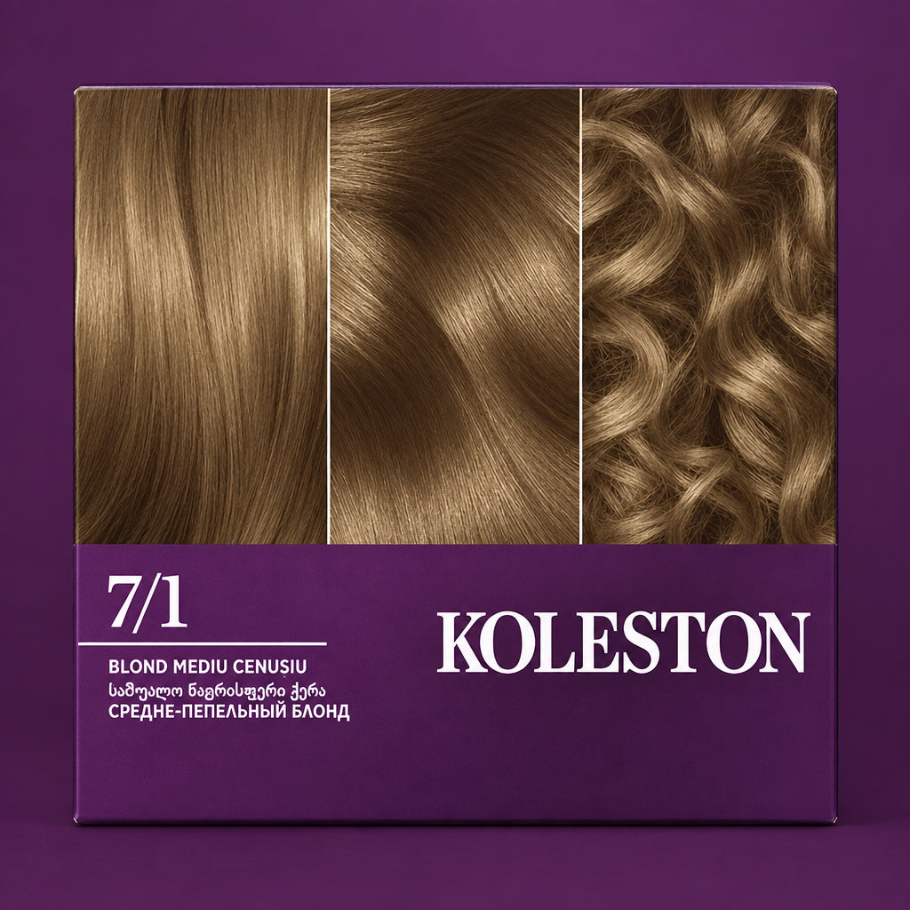 Wella Koleston Supreme 7/1 - Vopsea de Par Permanenta Blond Mediu Cenusiu