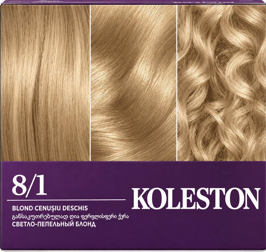 Wella Koleston Supreme 8/1 - Vopsea De Par Permanenta Blond Cenusiu Deschis