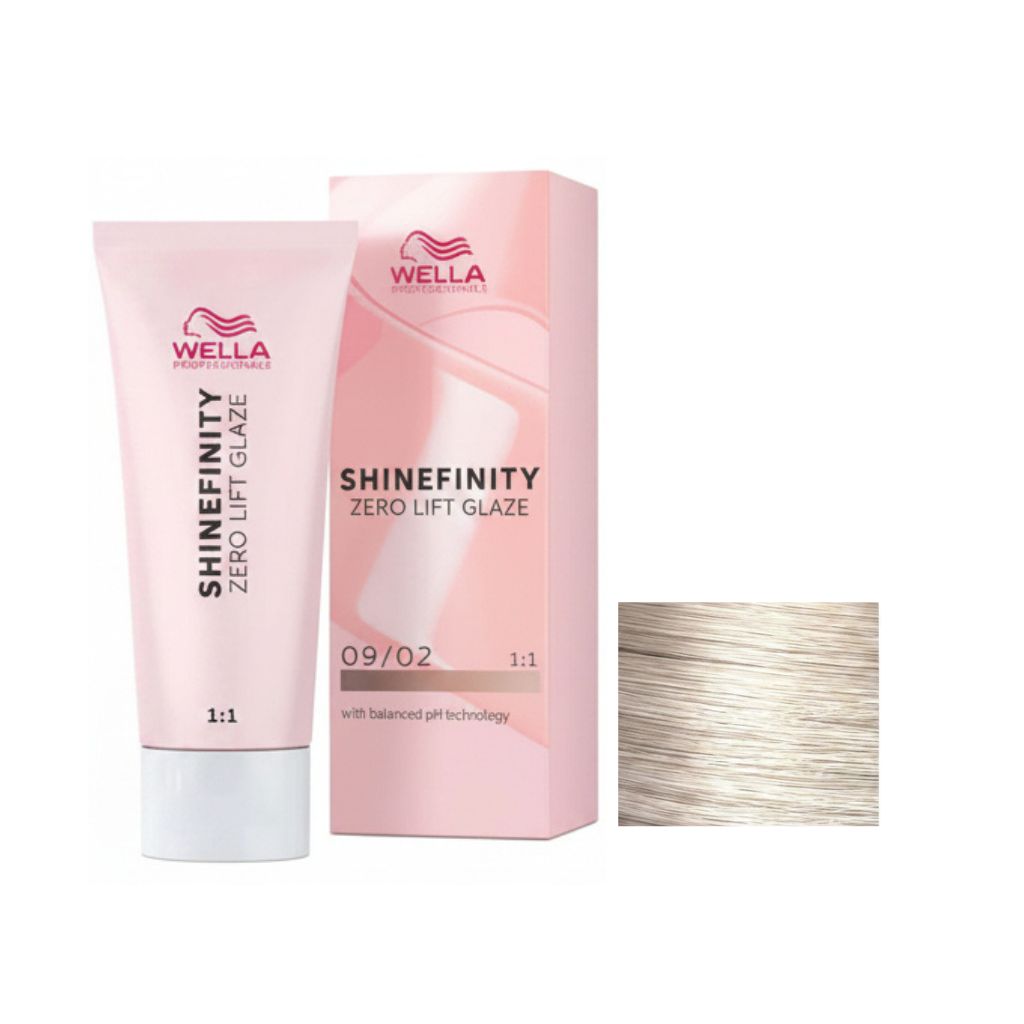 Wella Professionals Shinefinity Zero Lift Glaze, 09/02 Soft Sage 60ml - Vopsea Demipermanenta