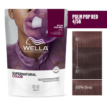 Încarcă imaginea în Galerie, Wella Professionals Supernatural Color 4/56 Plum Pop Red 120g - Vopsea Semipermanenta Vegana - Beauty Lounge
