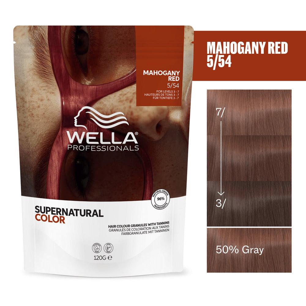 Wella Professionals Supernatural Color 5/54 Mahogany Red 120g - Vopsea Semipermanenta Vegana - Beauty Lounge