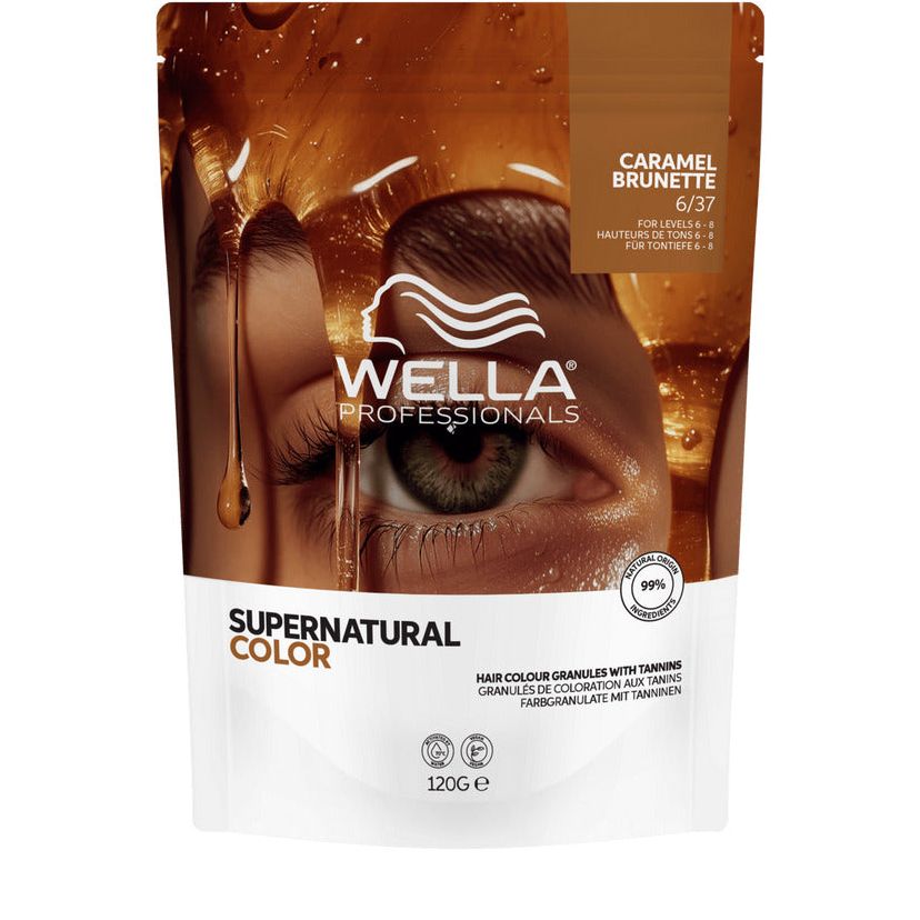 Wella Professionals Supernatural Color 6/37 Caramel Brunette 120g - Vopsea Semipermanenta Vegana - Beauty Lounge