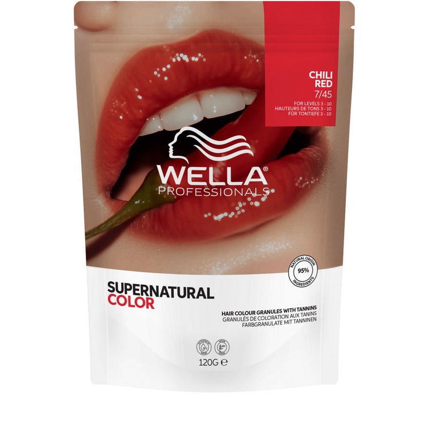 Wella Professionals Supernatural Color 7/45 Chili Red 120g - Vopsea Semipermanenta Vegana - Beauty Lounge
