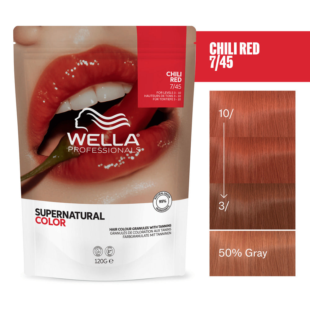 Wella Professionals Supernatural Color 7/45 Chili Red 120g - Vopsea Semipermanenta Vegana - Beauty Lounge