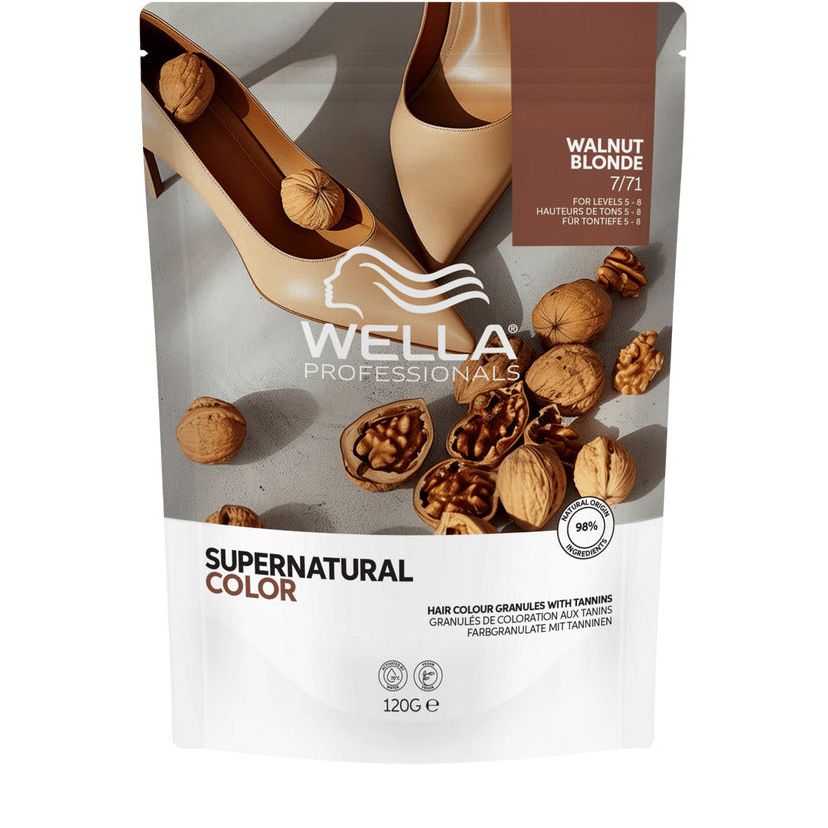 Wella Professionals Supernatural Color 7/71 Walnut Blonde 120g - Vopsea Semipermanenta Vegana - Beauty Lounge