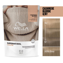 Încarcă imaginea în Galerie, Wella Professionals Supernatural Color 8/07 Cashmere Blonde 120g - Vopsea Semipermanenta Vegana - Beauty Lounge
