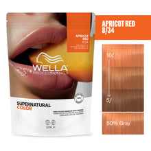 Încarcă imaginea în Galerie, Wella Professionals Supernatural Color 8/34 Apricot Red 120g - Vopsea Semipermanenta Vegana - Beauty Lounge
