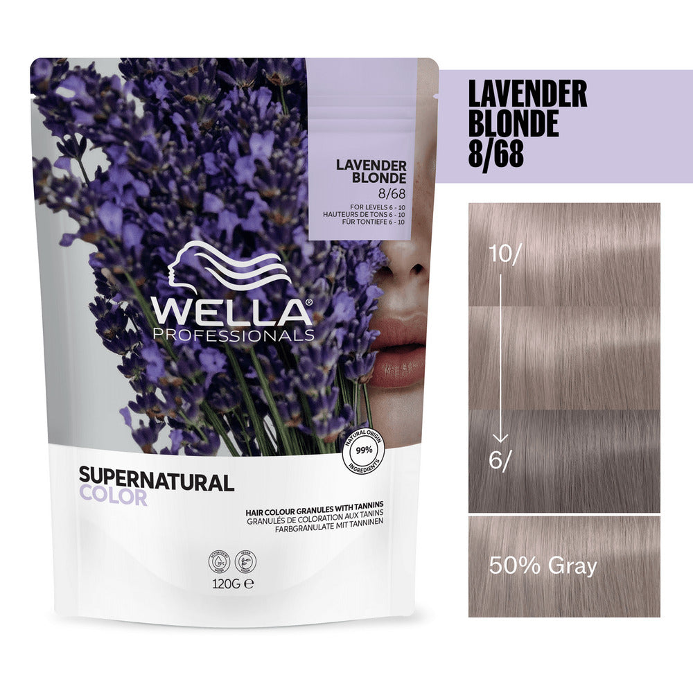 Wella Professionals Supernatural Color 8/68 Lavender Blonde 120g - Vopsea Semipermanenta Vegana - Beauty Lounge