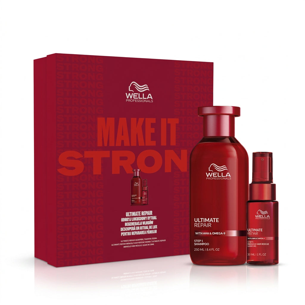 Wella Professionals Ultimate Repair Set - Sampon 250ml + Leave-in 30ml Pentru Par Deteriorat