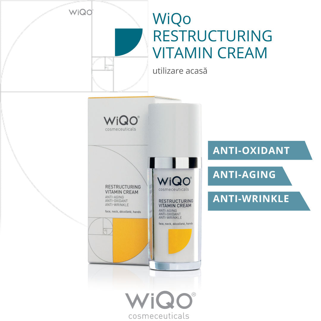 WiQo Restructuring Vitamin Cream Anti-Aging 30ml - Crema Anti-Oxidanta si Anti-Rid