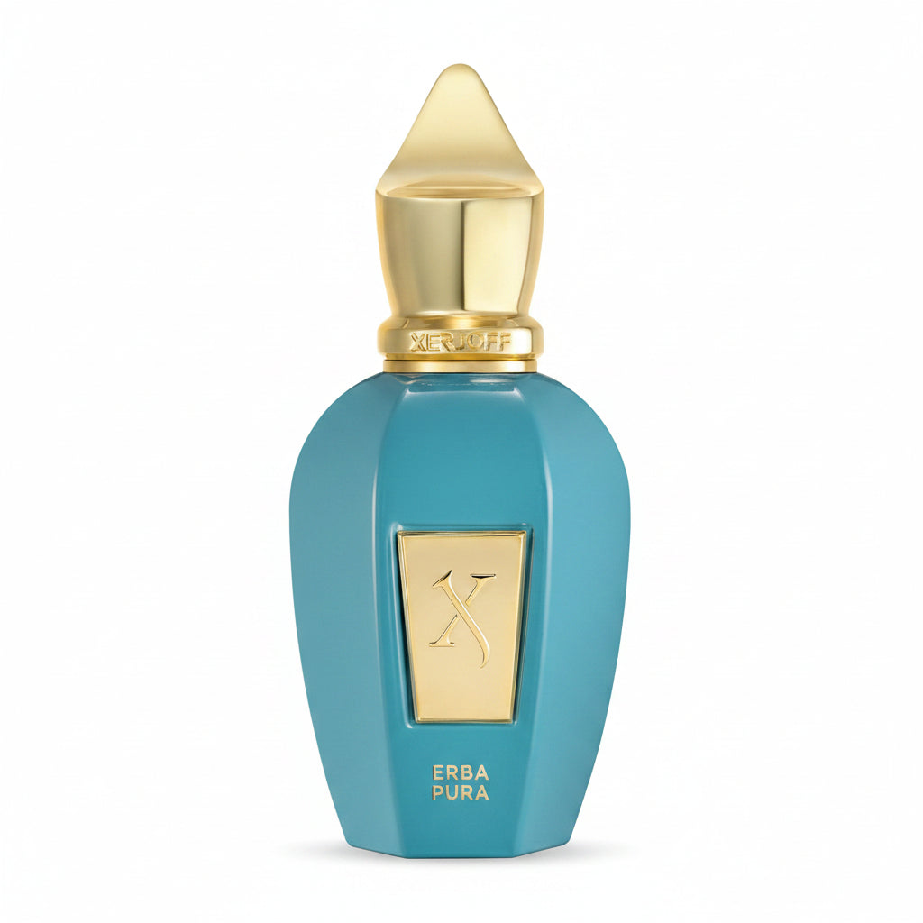  Xerjoff Erba Pura, un parfum unisex de lux ce îmbină armonios prospețimea citricelor cu senzualitatea notelor orientale. 