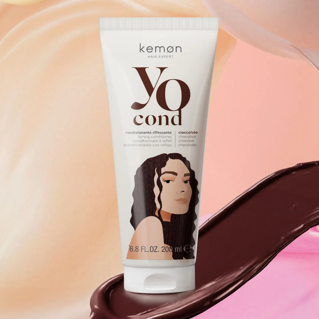 Kemon Yo Cond Chocolate 200ml - Balsam Nuantator Pentru Par Saten si Castaniu Inchis