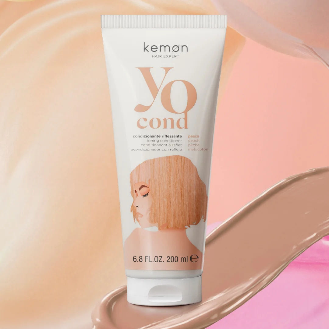 kemon Yo Cond Peach 200ml - Balsam Nuantator Pentru Par Blond si Saten Deschis