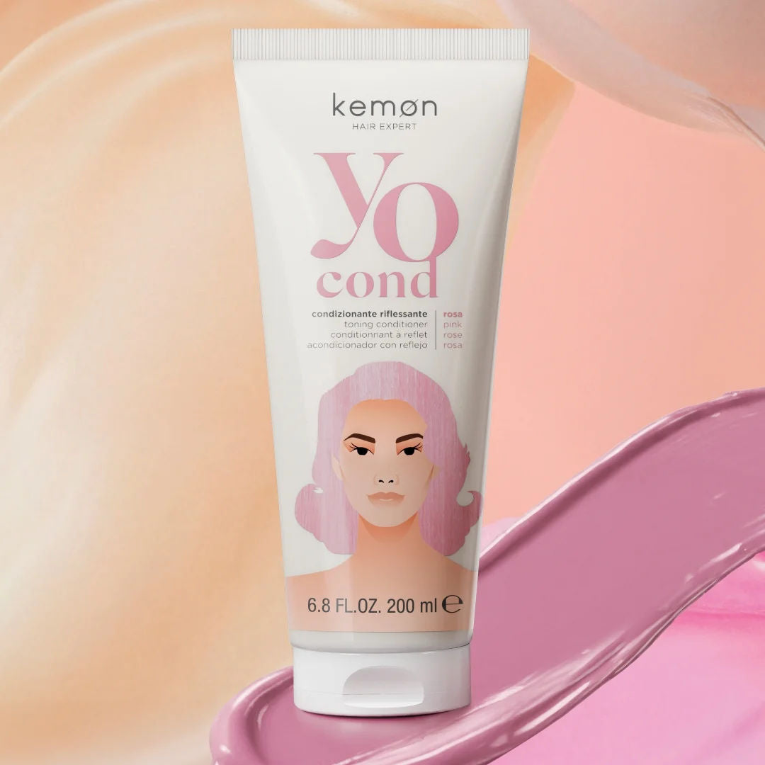 Kemon Yo Cond Pink 200ml - Balsam Nuantator Pentru Par Blond Deschis sau Decolorat