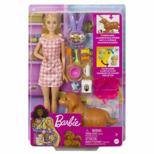 Barbie Set Papusa si Catelusii