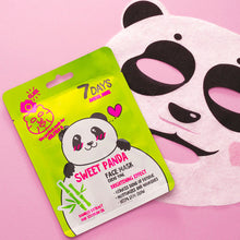 Încarcă imaginea în Galerie, 7DAYS Masca de Fata Animal Mask Sweet Panda Bambus &amp; Ulei de Soia 28g - Reduce Petele Pigmentare
