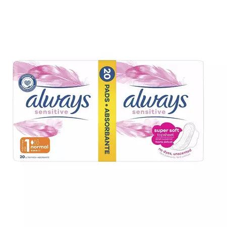 Always Sensitive Normal Duo - Absorbante 20 buc
