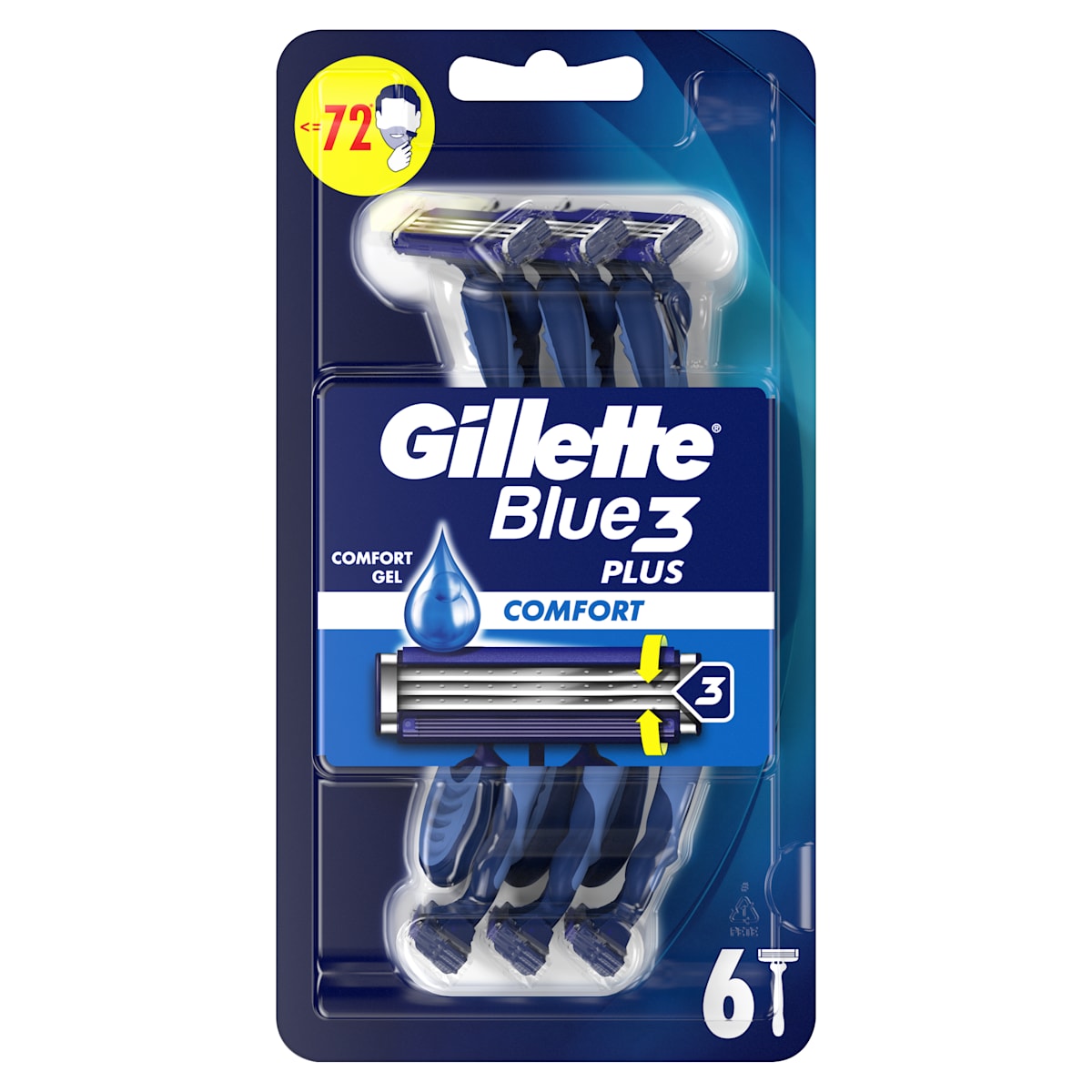 Gillette Blue3 Plus Comfort - Aparat de Ras 6 buc