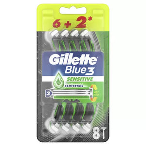 Gillette Blue3 Sensitive - Aparat de Ras 8 buc